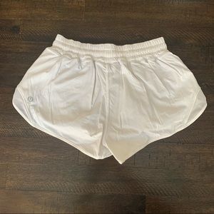 Lululemon White Athletic Shorts